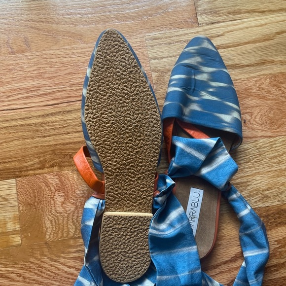 Blue and Orange Women's Mules - Picture 4 of 4